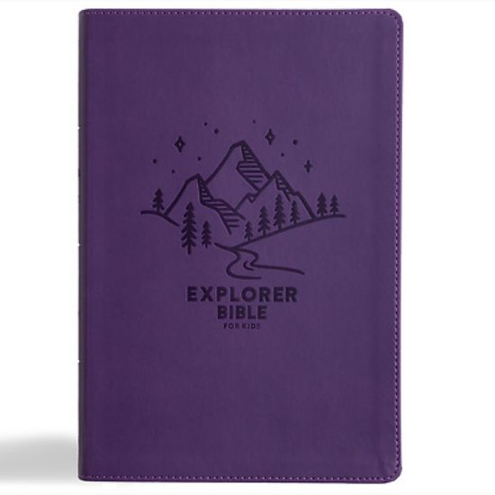 Picture of KJV Explorer Bible for Kids, Purple Leathertouch, Indexed