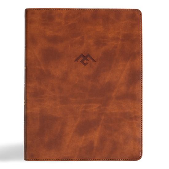 Picture of CSB Men of Character Bible, Revised and Updated, Brown Leathertouch
