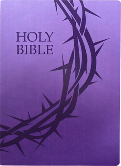 Picture of KJV Holy Bible, Crown of Thorns Design, Large Print, Royal Purple Ultrasoft