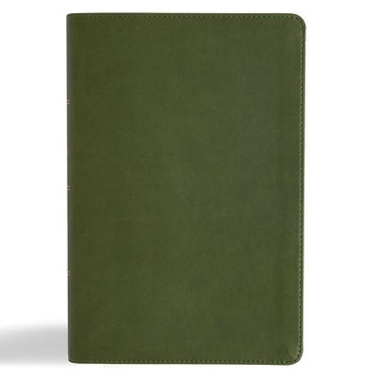 Picture of CSB Oswald Chambers Bible, Olive Leathertouch