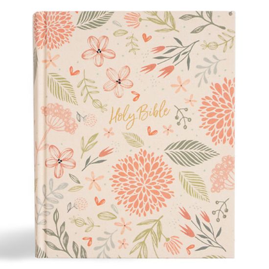 Picture of CSB Notetaking Bible, Expanded Reference Edition, Floral Cloth Over Board
