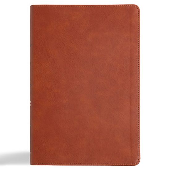 Picture of CSB Giant Print Reference Bible, Digital Study Edition, Burnt Sienna Leathertouch, Indexed