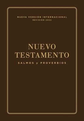 Picture of Nvi, Nuevo Testamento de Bolsillo, Con Salmos Y Proverbios, Leatherflex, Café