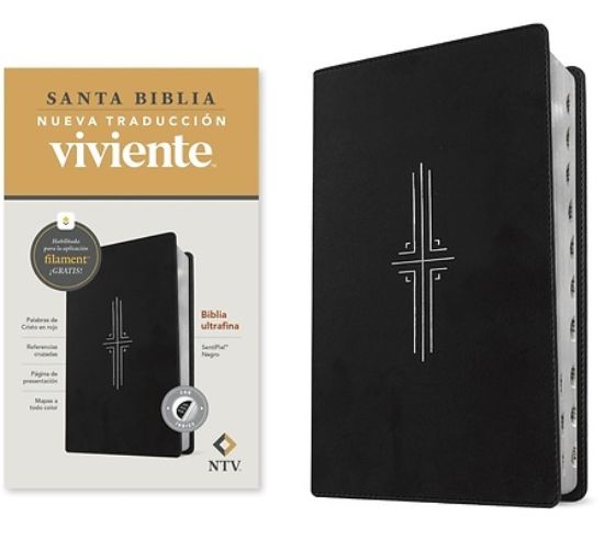 Picture of Biblia Ultrafina Ntv, Con Filament (Sentipiel, Negro, Índice, Letra Roja)