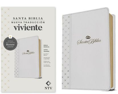 Picture of Biblia Manual Ntv, Letra Grande Con Filament (Sentipiel, Blanco, Letra Roja)