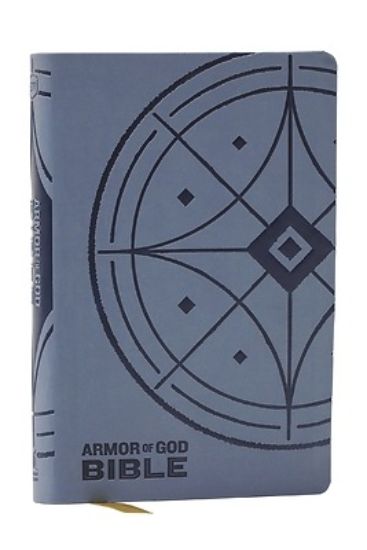 Picture of KJV Armor of God Bible, Blue/Gray Leathersoft (Children's Bible, Red Letter, Comfort Print, Holy Bible)