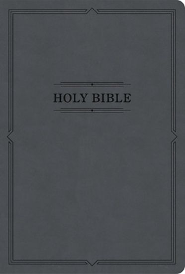 Picture of KJV Large Print Thinline Bible, Value Edition, Charcoal Leathertouch