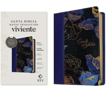 Picture of Biblia Manual Ntv, Letra Grande Con Filament (Sentipiel, Azul Oscuro, Letra Roja)