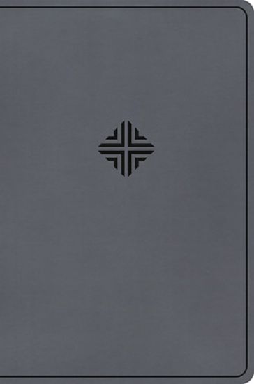 Picture of CSB Large Print Thinline Bible, Value Edition, Charcoal Leathertouch