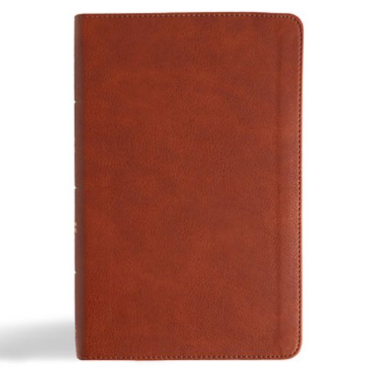 Picture of CSB Single-Column Personal Size Reference Bible, Burnt Sienna Leathertouch
