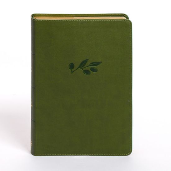 Picture of KJV Personal Size Giant Print Bible, Olive Leathertouch