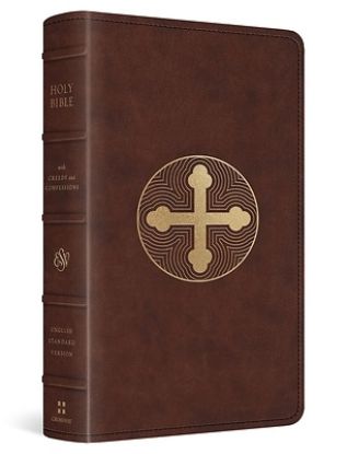 Picture of ESV Bible with Creeds and Confessions (Trutone, Brown, Cross Trefoil Design)
