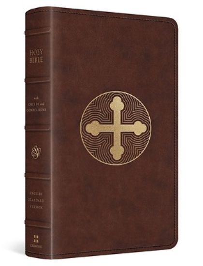Picture of ESV Bible with Creeds and Confessions (Trutone, Brown, Cross Trefoil Design)