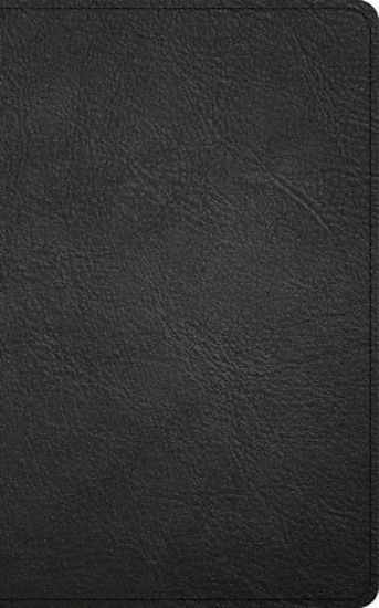 Picture of CSB Single-Column Personal Size Reference Bible, Holman Handcrafted Collection, Premium Black Goatskin
