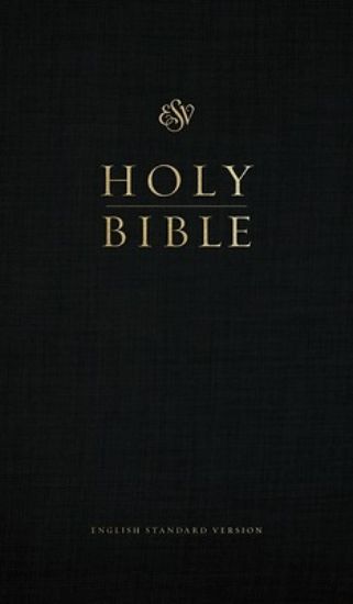 Picture of ESV Church Bible, Large Print, Red Letter (Hardcover, Black)