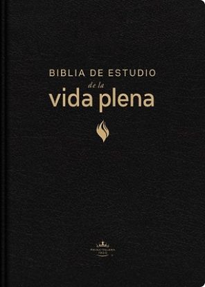 Picture of Rvr60, Biblia de Estudio de la Vida Plena, Edición Clásica, Piel Fabricada, Negro, Con Índice, Palabras de Jesús En Rojo, Comfort Print