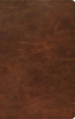 Picture of ESV Thinline Bible, Red Letter (Full Grain Leather, Deep Brown)