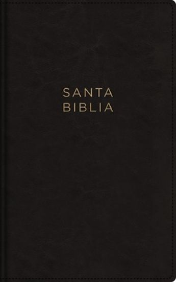 Picture of Nbla, Santa Biblia, Ultrafina, Letra Grande, Tamaño Manual, Leathersoft, Negro, Palabras de Jesús En Rojo, Con Cierre