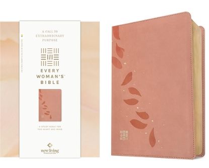 Picture of NLT Every Woman's Bible, Filament Enabled (Leatherlike, Pink Petals, Red Letter)