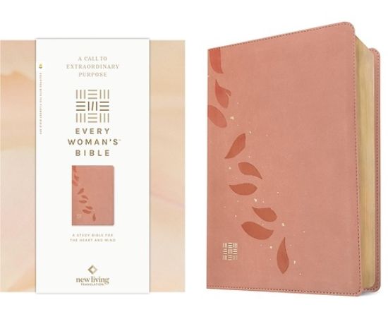 Picture of NLT Every Woman's Bible, Filament Enabled (Leatherlike, Pink Petals, Red Letter)