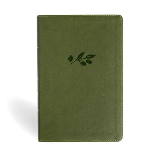 Picture of NASB Giant Print Reference Bible, Olive Leathertouch, Indexed