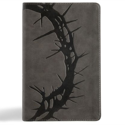 Picture of NASB Large Print Personal Size Reference Bible, Charcoal Leathertouch