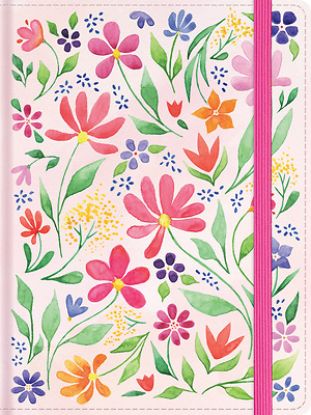Picture of Rvr 1960 Biblia de Apuntes Tamaño Personal, Floreada, Tela Impresa