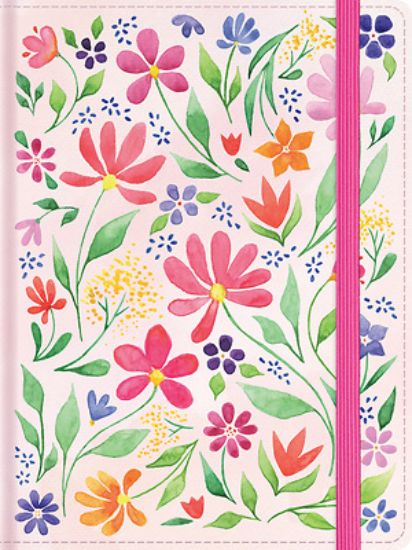 Picture of Rvr 1960 Biblia de Apuntes Tamaño Personal, Floreada, Tela Impresa