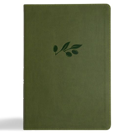 Picture of CSB Super Giant Print Reference Bible, Digital Study Edition, Olive Leathertouch, Indexed