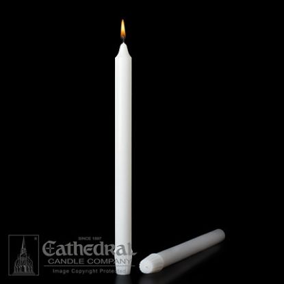 Picture of Stearic Altar Candles Cathedral 22 1/4 x 7/8 Pack of 12 Self-fitting