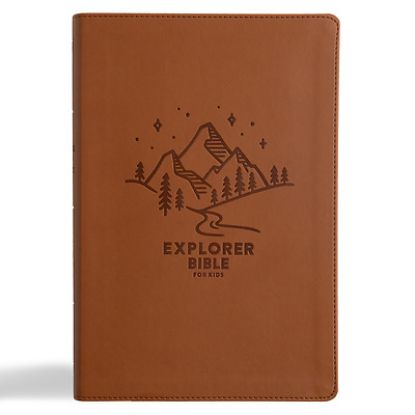 Picture of KJV Explorer Bible for Kids, Brown Leathertouch