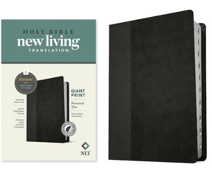Picture of NLT Personal Size Giant Print Bible, Filament Enabled Edition (Red Letter, Leatherlike, Black/Onyx, Indexed)