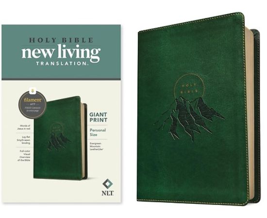 Picture of NLT Personal Size Giant Print Bible, Filament Enabled Edition (Leatherlike, Evergreen Mountain )