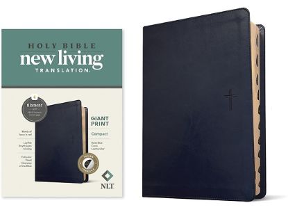 Picture of NLT Compact Giant Print Bible, Filament Enabled Edition (Red Letter, Leatherlike, Navy Blue Cross, Indexed)