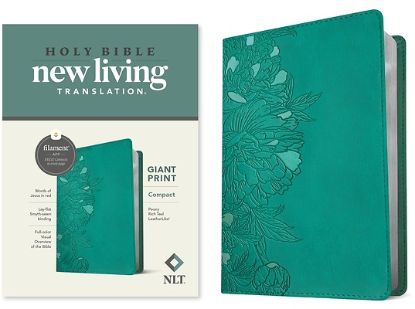 Picture of NLT Compact Giant Print Bible, Filament Enabled Edition (Red Letter, Leatherlike, Peony Rich Teal)
