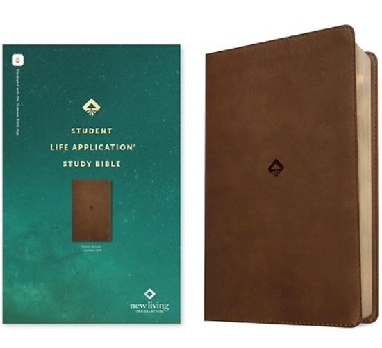 Picture of NLT Student Life Application Study Bible, Filament Enabled (Leatherlike, Rustic Brown, Red Letter)