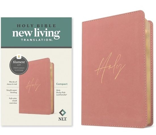 Picture of NLT Compact Bible, Filament-Enabled Edition (Leatherlike, Holy Dusty Pink, Red Letter)
