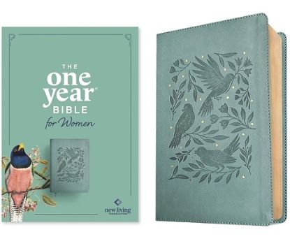 Picture of NLT the One Year Bible for Women (Leatherlike, Birdsong Teal)