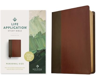 Picture of NLT Life Application Study Bible, Third Edition, Personal Size (Leatherlike, Brown/Mahogany, Red Letter)