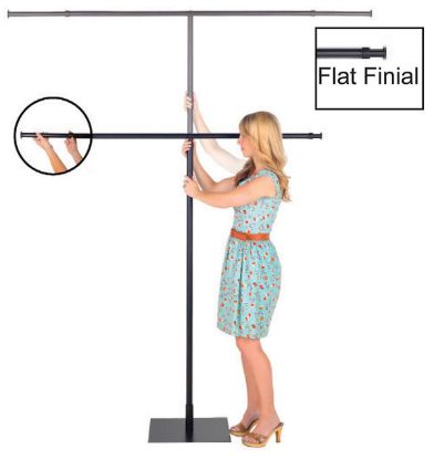 Picture of Black Universal Banner T-Pole Set (Pole and Stand)
