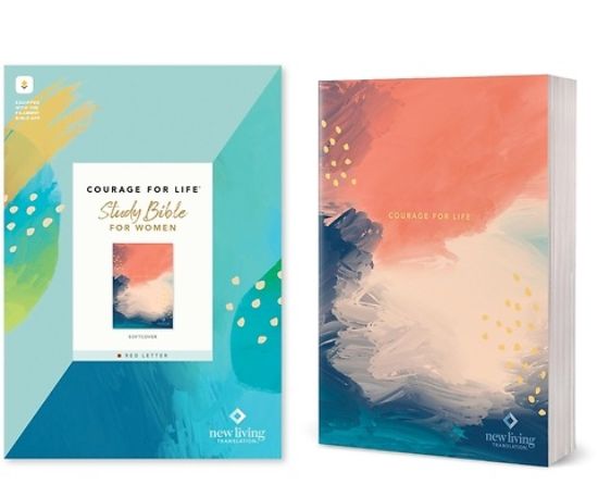 Picture of NLT Courage for Life Study Bible for Women, Filament Enabled (Softcover, Red Letter)