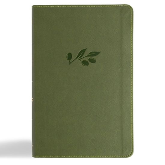 Picture of CSB Thinline Bible, Anglicised Edition, Olive Leathertouch