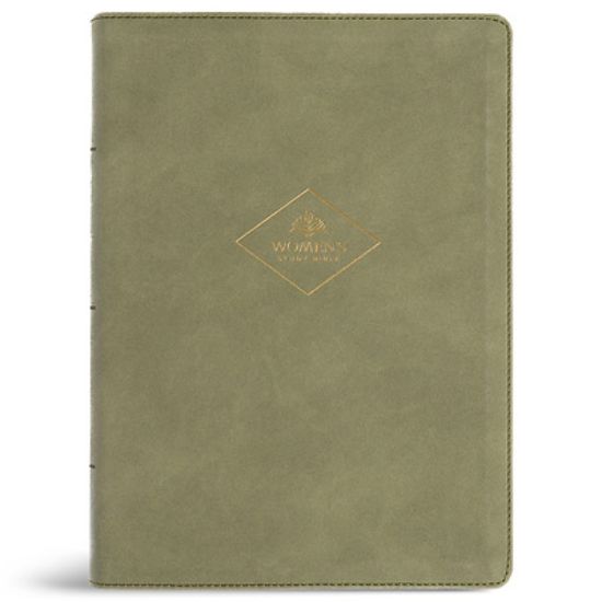 Picture of CSB Women's Study Bible, Sage Suedesoft Leathertouch, Indexed