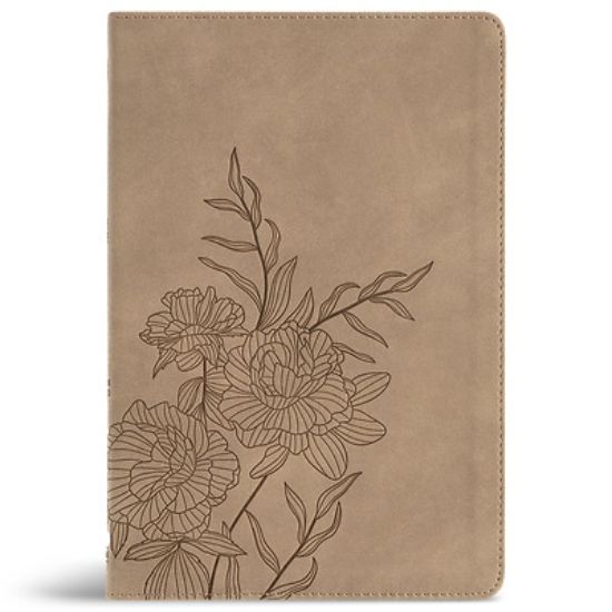 Picture of CSB Large Print Thinline Bible, Digital Study Edition, Earth Suedesoft Leathertouch