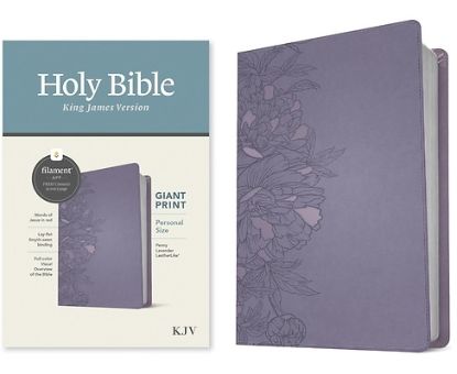 Picture of KJV Personal Size Giant Print Bible, Filament Enabled Edition (Leatherlike, Peony Lavender)