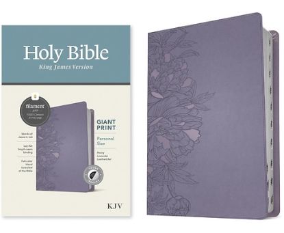 Picture of KJV Personal Size Giant Print Bible, Filament Enabled Edition (Leatherlike, Peony Lavender, Indexed)