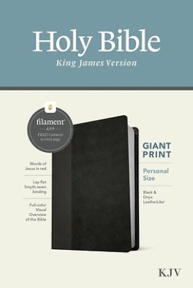 Picture of KJV Personal Size Giant Print Bible, Filament Enabled Edition (Leatherlike, Black/Onyx)