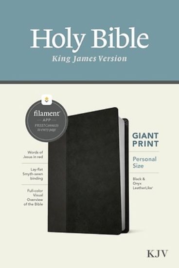 Picture of KJV Personal Size Giant Print Bible, Filament Enabled Edition (Leatherlike, Black/Onyx)