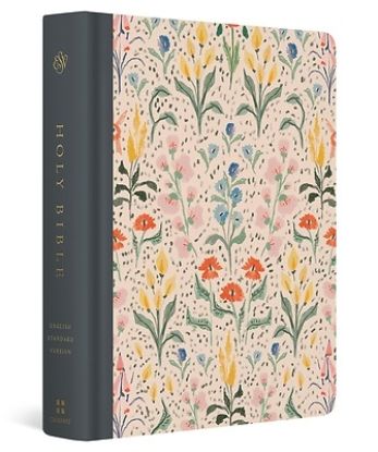 Picture of ESV Single Column Journaling Bible, Artist Series, Red Letter (Cloth Over Board, Lulie Wallace, in Bloom)