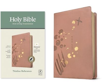 Picture of NLT Thinline Reference Bible, Filament Enabled Edition (Red Letter, Leatherlike, Pink, Indexed)